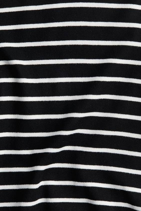 HM T-Shirt Aus Feinstrick