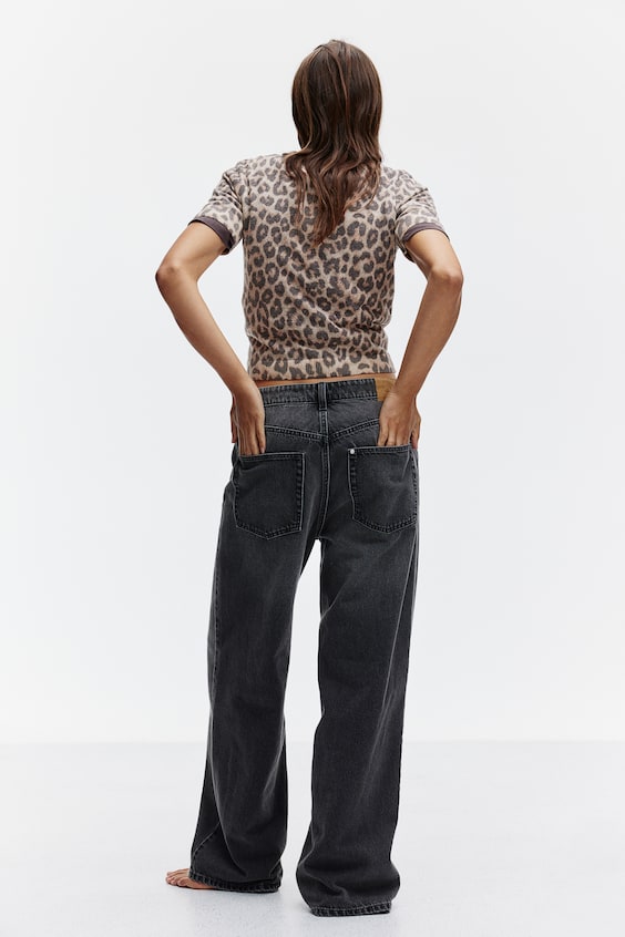 HM T-Shirt Aus Feinstrick