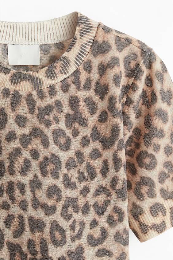 HM T-Shirt Aus Feinstrick