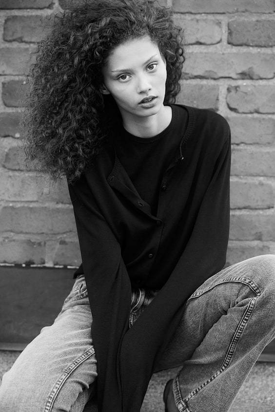 HM T-Shirt aus Feinstrick