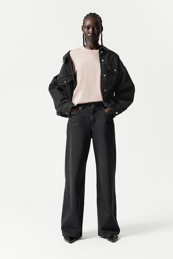 HM T-Shirt Mit Rundhalsausschnitt