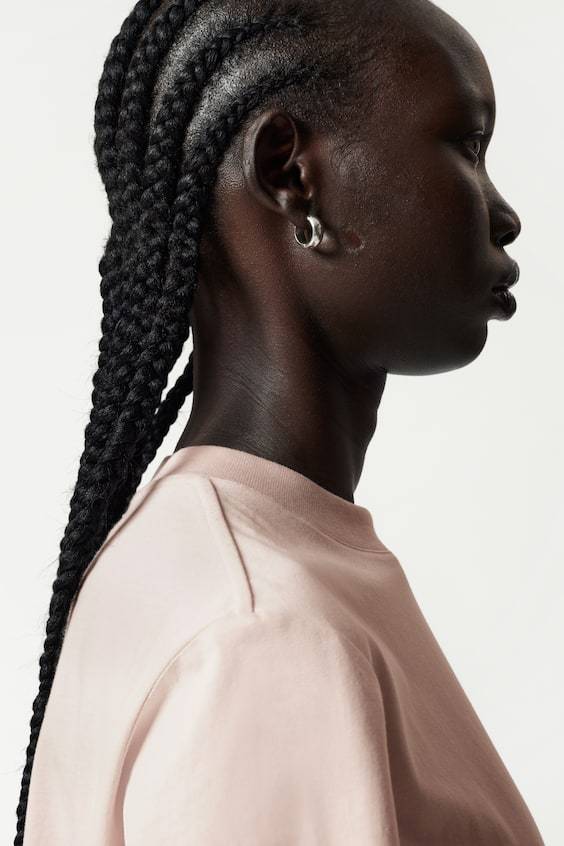 HM T-Shirt Mit Rundhalsausschnitt