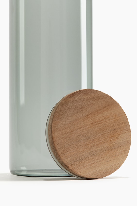 HM Tall Glass Jar With Lid