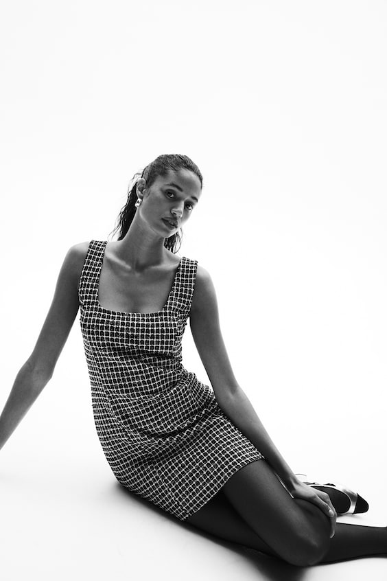 HM Textured Jersey Mini Dress