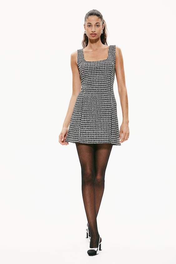 HM Textured Jersey Mini Dress