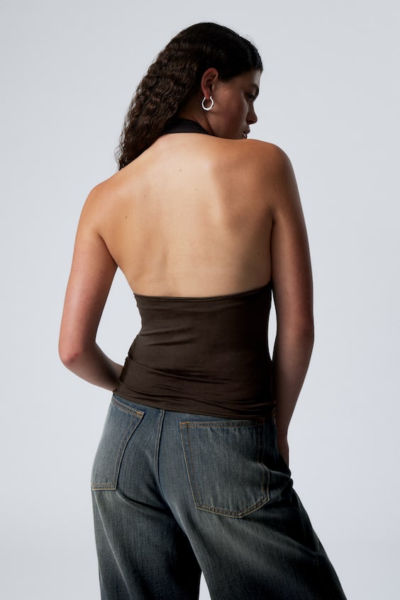 HM Tief Sitzendes Neckholder-Top