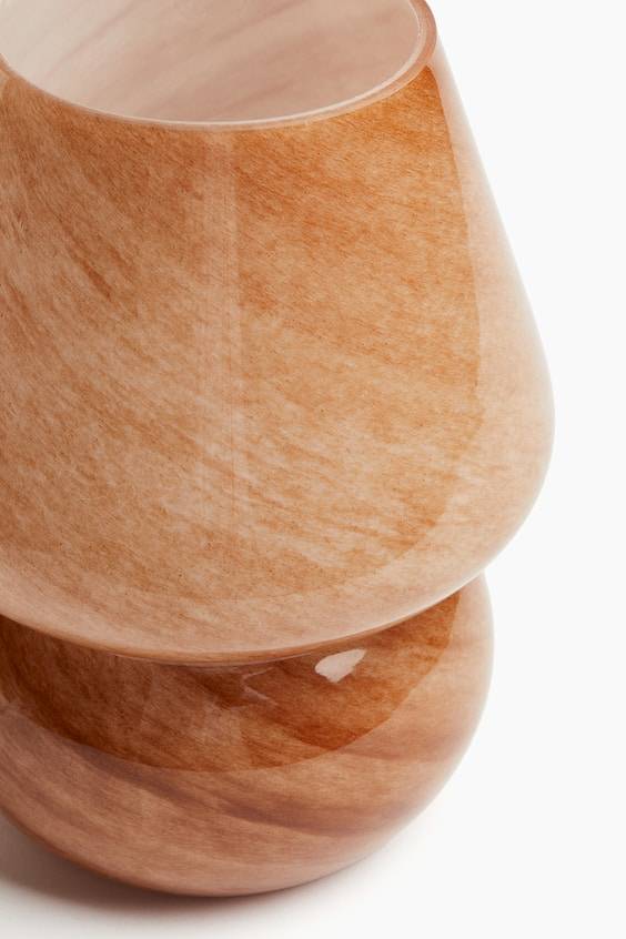 HM Tischleuchte Aus Glas