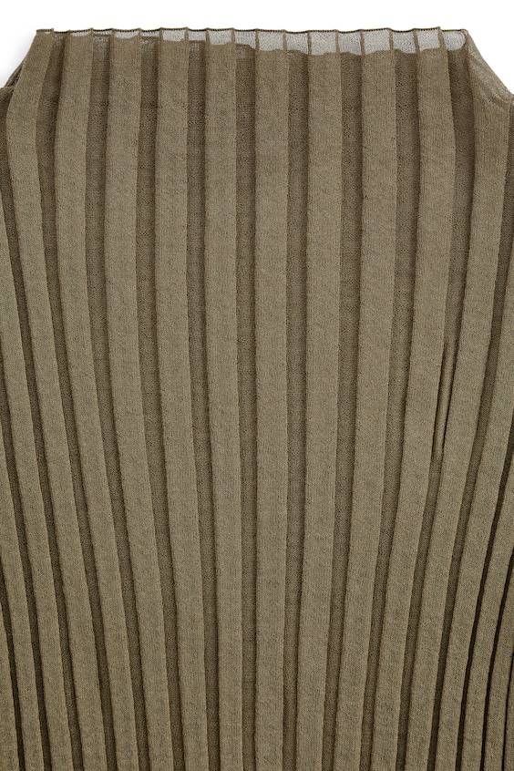 HM Transparentes Geripptes Oberteil