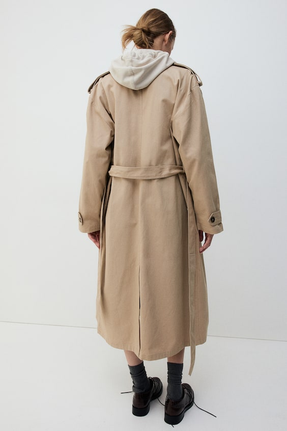 HM Trenchcoat Aus Twill