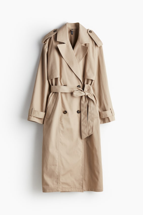 HM Trenchcoat Aus Twill