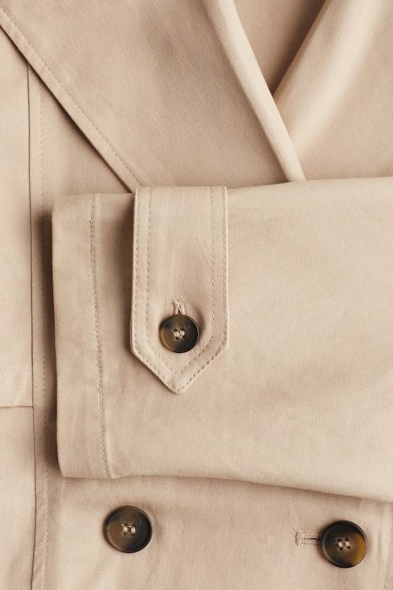 HM Trenchcoat Aus Twill