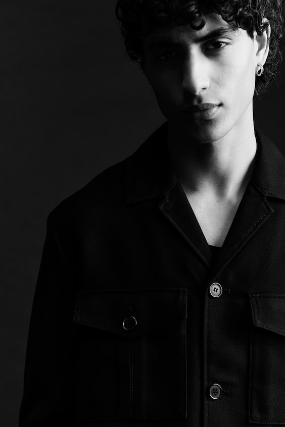 HM Twill-Shacket In Regular Fit