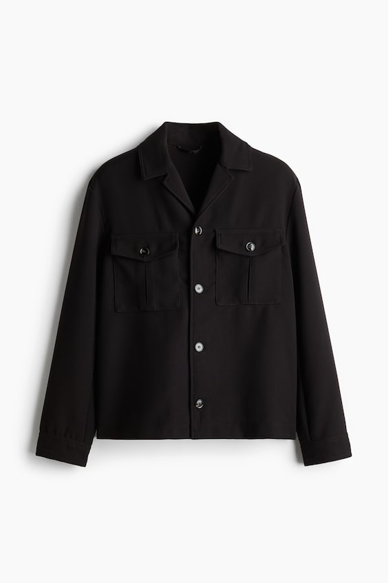 HM Twill-Shacket In Regular Fit