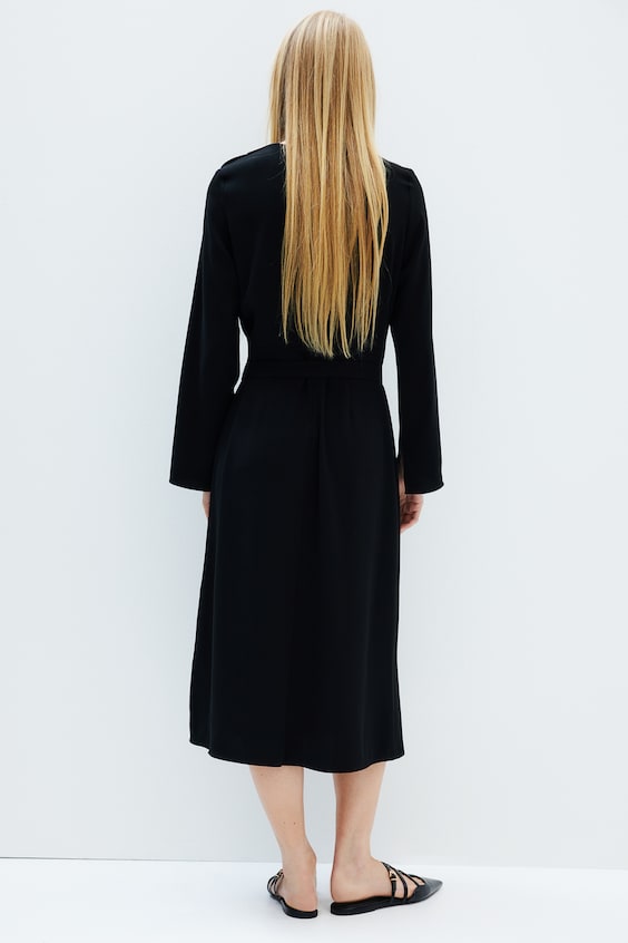 HM Twillkleid Mit Gürtel