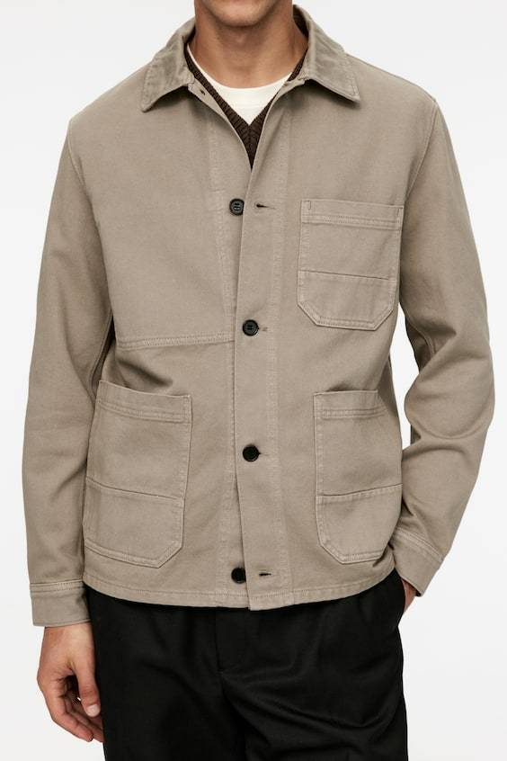 HM Überhemd Aus überfärbtem Twill