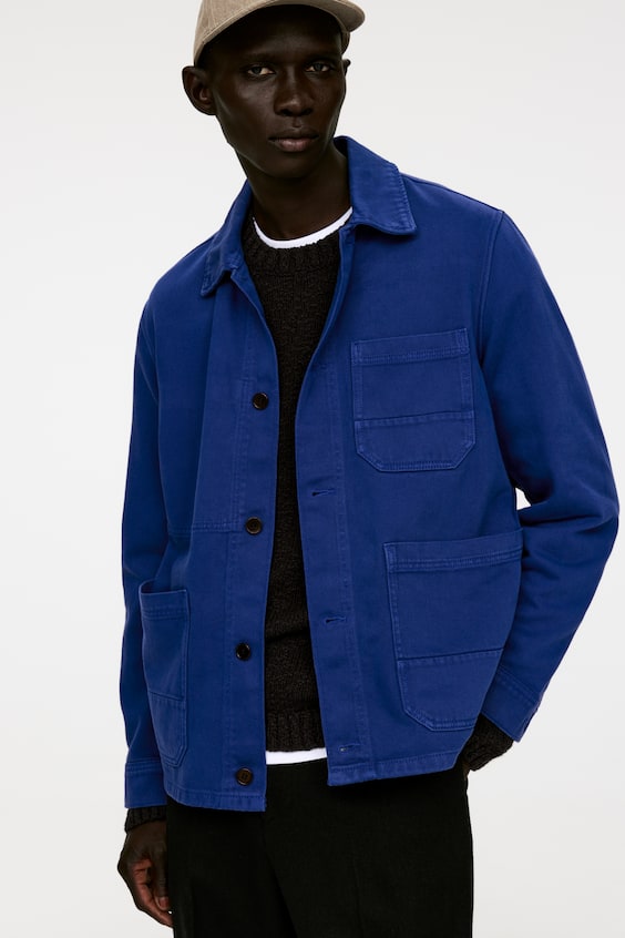 HM Überhemd Aus überfärbtem Twill