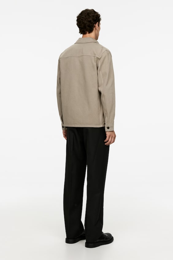 HM Überhemd Aus überfärbtem Twill