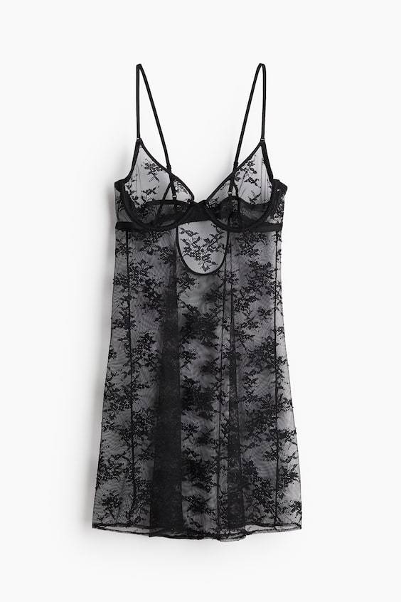 HM Unterkleid Aus Spitze Mit Bügelcups