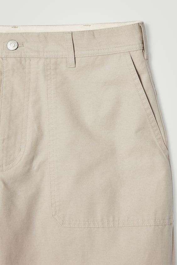 HM UTILITY-HOSE AUS BAUMWOLLE MIT WEITEM BEIN