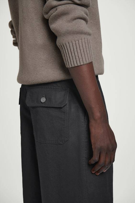 HM UTILITY-HOSE AUS BAUMWOLLE MIT WEITEM BEIN