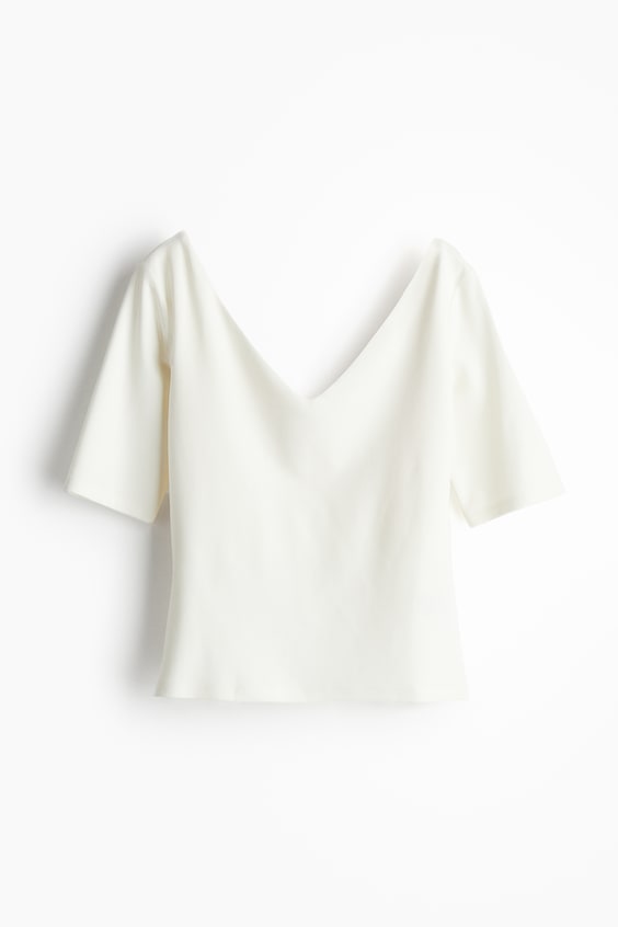 HM V-neck Jersey Top