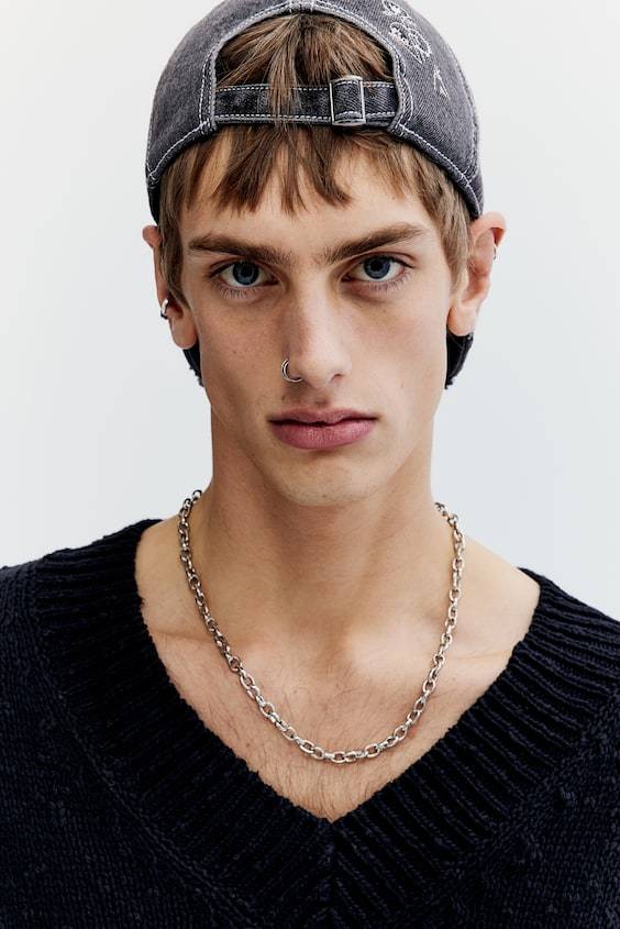 HM V-Pullover Aus Baumwolle In Loose Fit