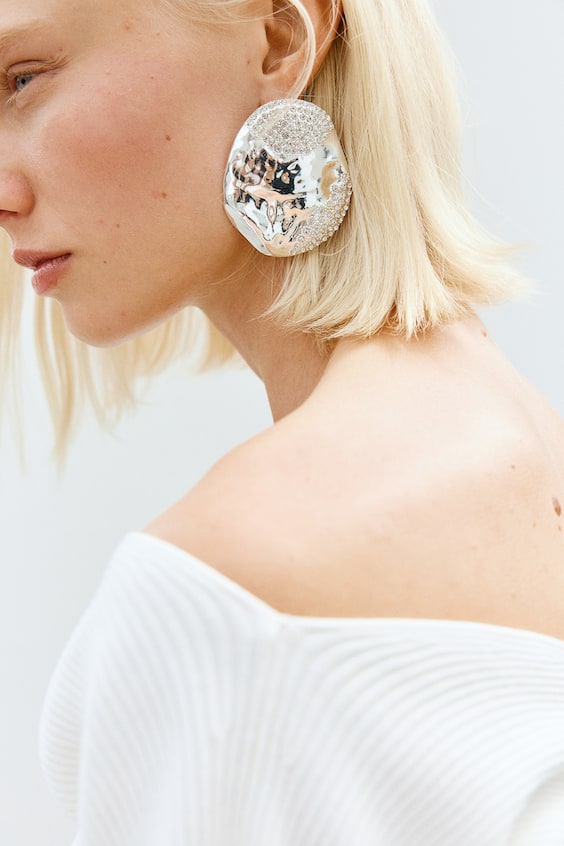 HM V-Shirt In Rippstrick