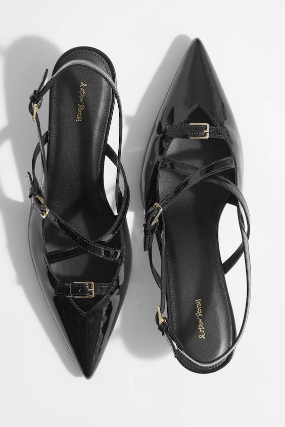 HM Verzierte Slingback-Pumps