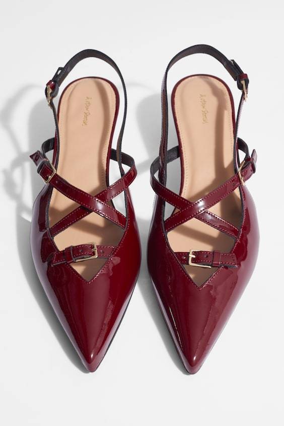 HM Verzierte Slingback-Pumps