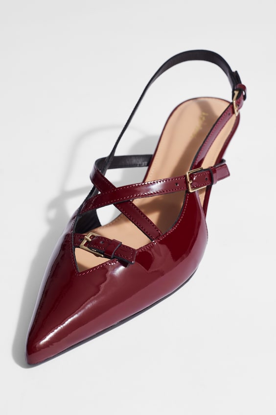 HM Verzierte Slingback-Pumps