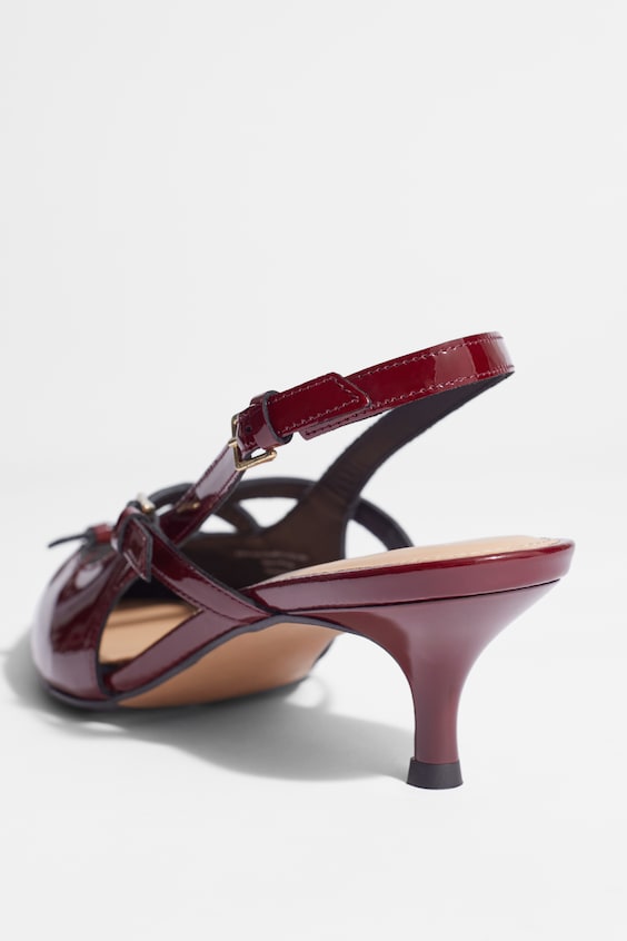 HM Verzierte Slingback-Pumps