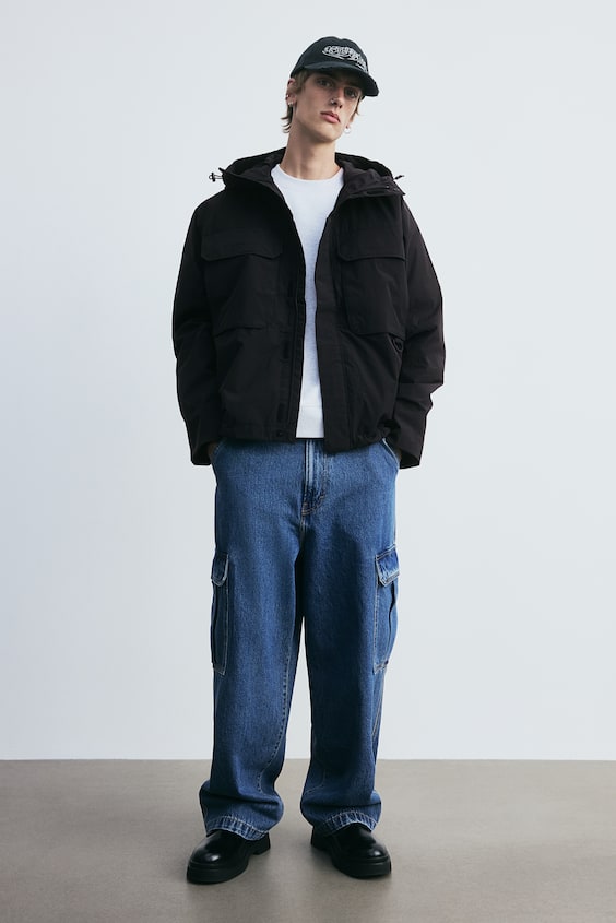 HM Wasserabweisende Windjacke in Loose Fit