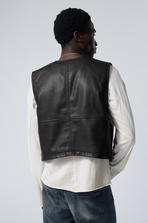 HM Weste Aus Kunstleder