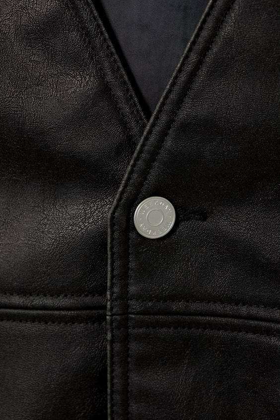 HM Weste Aus Kunstleder