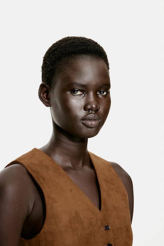 HM Weste Aus Leinenmix