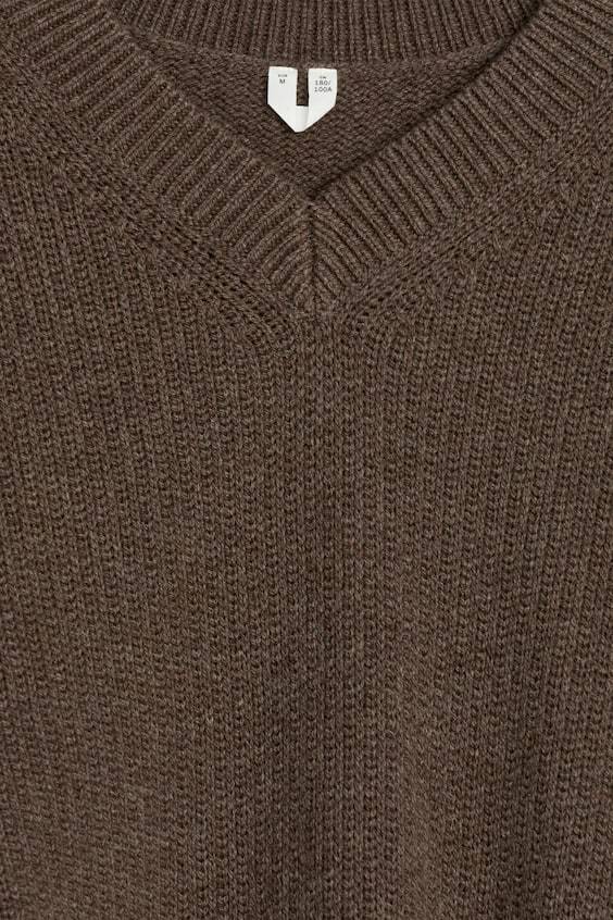 HM Wollpullover Mit V-Ausschnitt