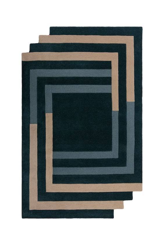 HM Wollteppich In Form Eines Labyrinths