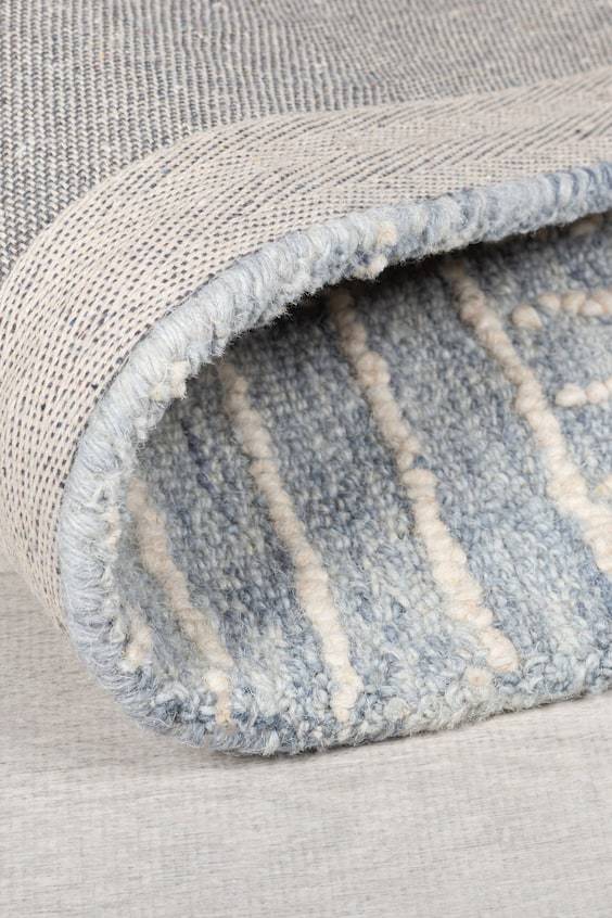 HM Wollteppich Mit Abstraktem Karo