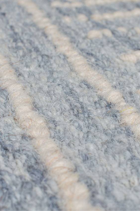 HM Wollteppich Mit Abstraktem Karo