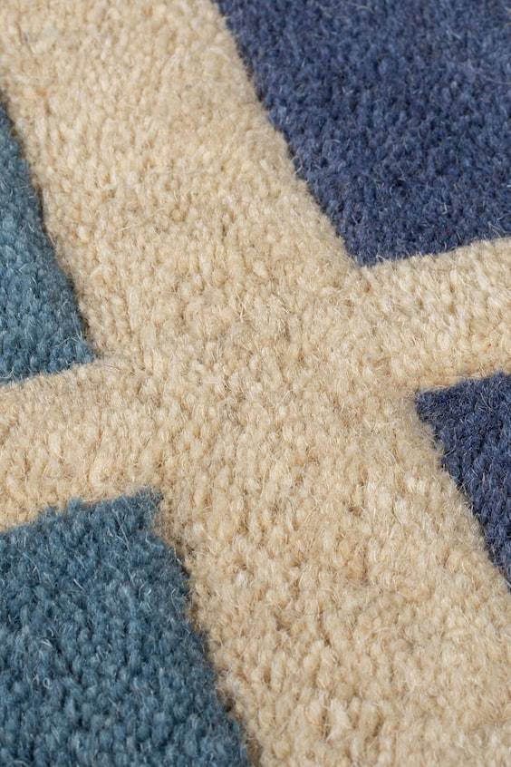 HM Wollteppich Retro Blocks Carved Wool