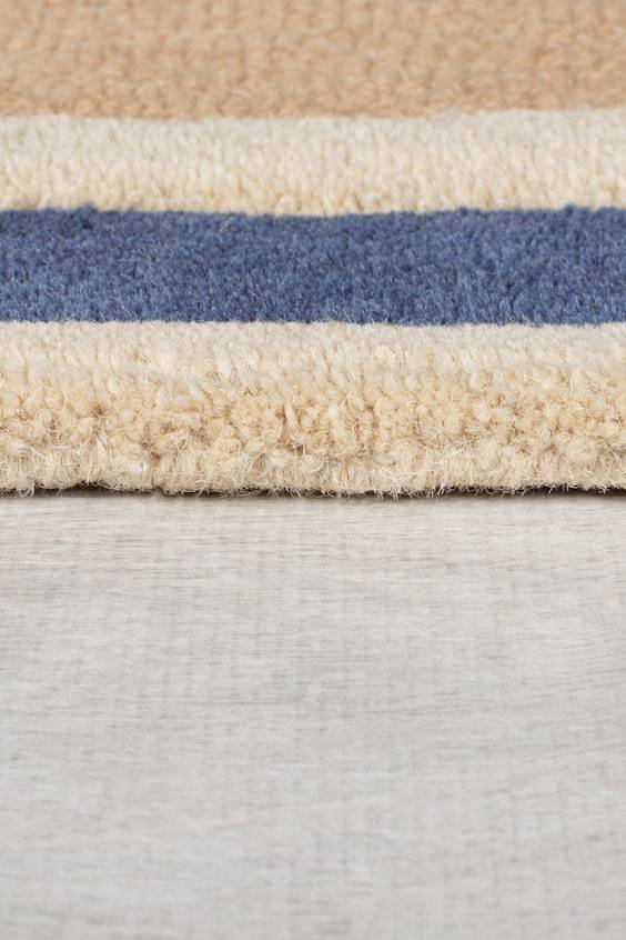 HM Wollteppich Retro Blocks Carved Wool Runner