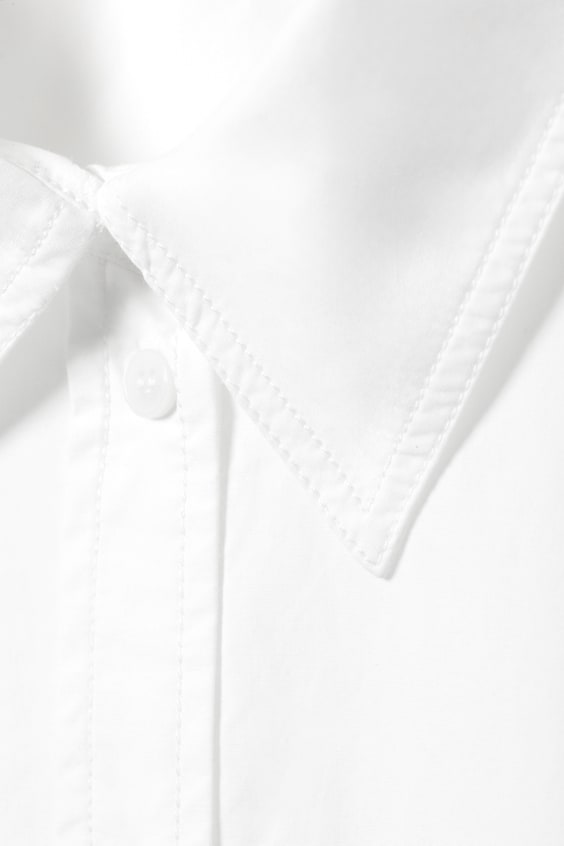 HM Langärmliges Popeline-Hemd In Oversized-Passform