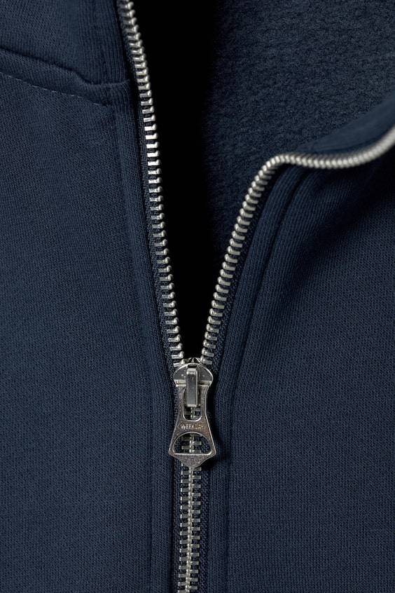 HM Lockerer, Schwerer Pullover Mit Teilreißverschluss