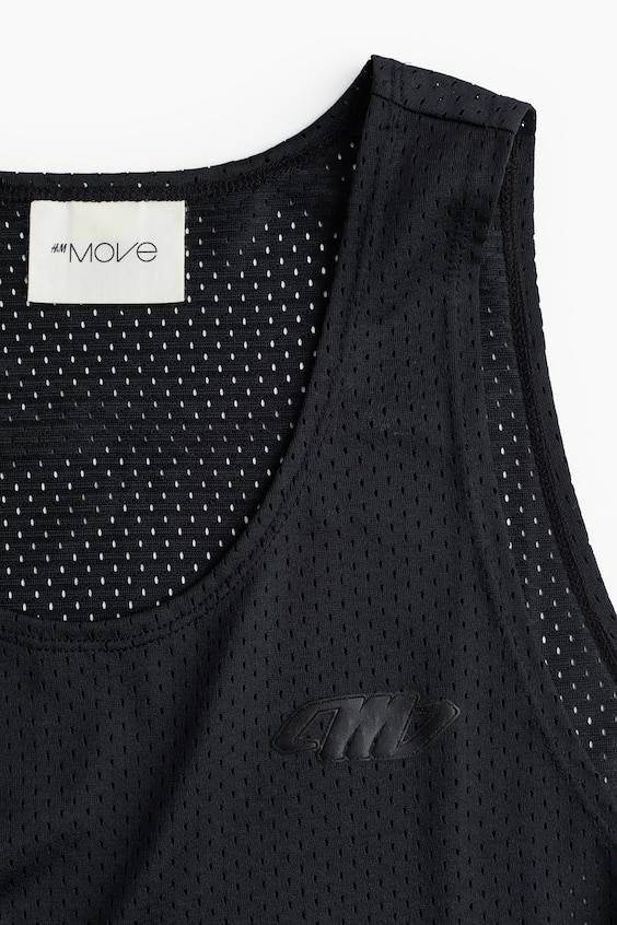 HM Oversized Fit Printed Sports Vest Top In DryMove™
