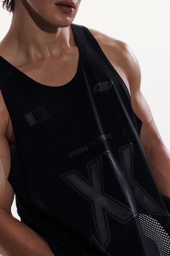 HM Oversized Fit Printed Sports Vest Top In DryMove™