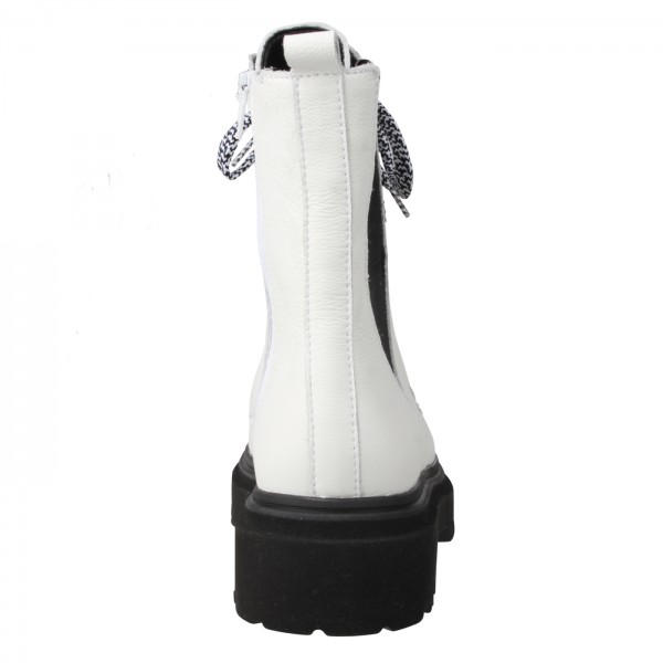 Lei By Tessamino Damenstiefel Frizzi Weiss/schwarz