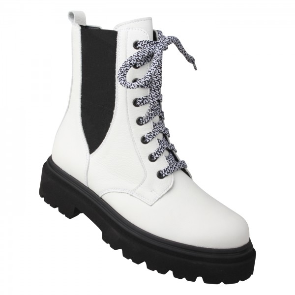 Lei By Tessamino Damenstiefel Frizzi weiss/schwarz