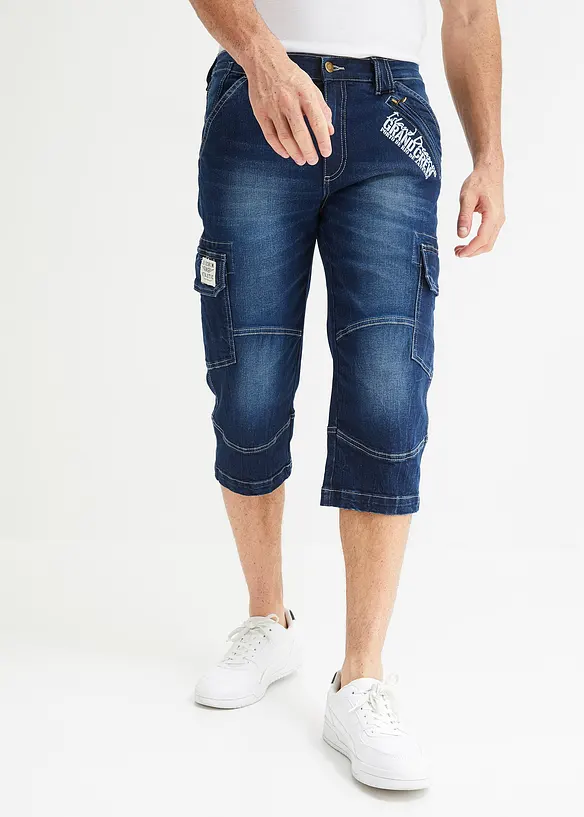 John Baner JEANSWEAR 3/4-Jeans Mit Cargotaschen, Loose Fit