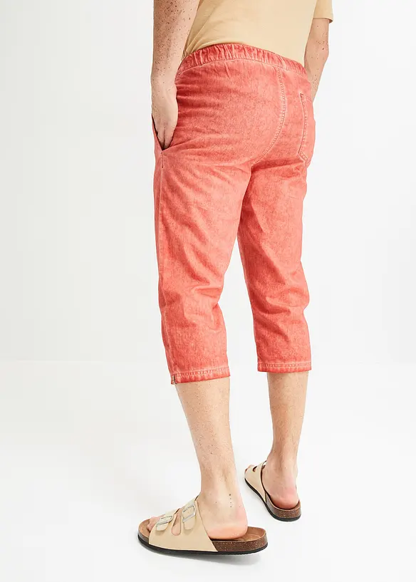 John Baner JEANSWEAR 3/4 Schlupfhose Mit Leinen, Regular Fit