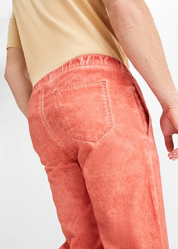 John Baner JEANSWEAR 3/4 Schlupfhose Mit Leinen, Regular Fit